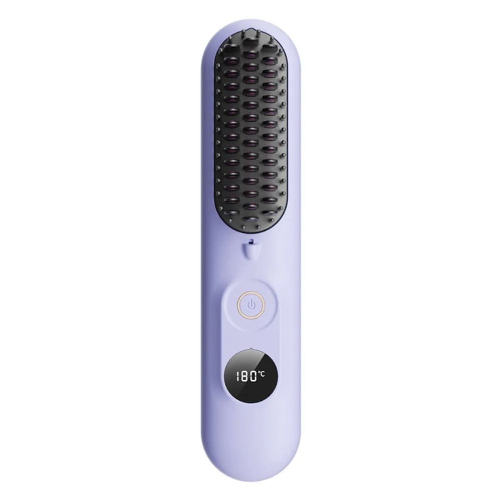 Nuovo piastra per capelli wireless 3 impostazioni di temperatura pettine per capelli lisci ricaricabile mini pettine per lisciare tipo C