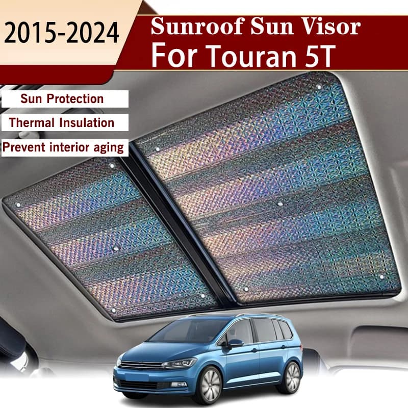Parasole per lucernario per Volkswagen VW Touran 5T 2015-2024 2016 2017 2018 tenda parasole per Auto Anti-ultravioletto Auto Top parabrezza