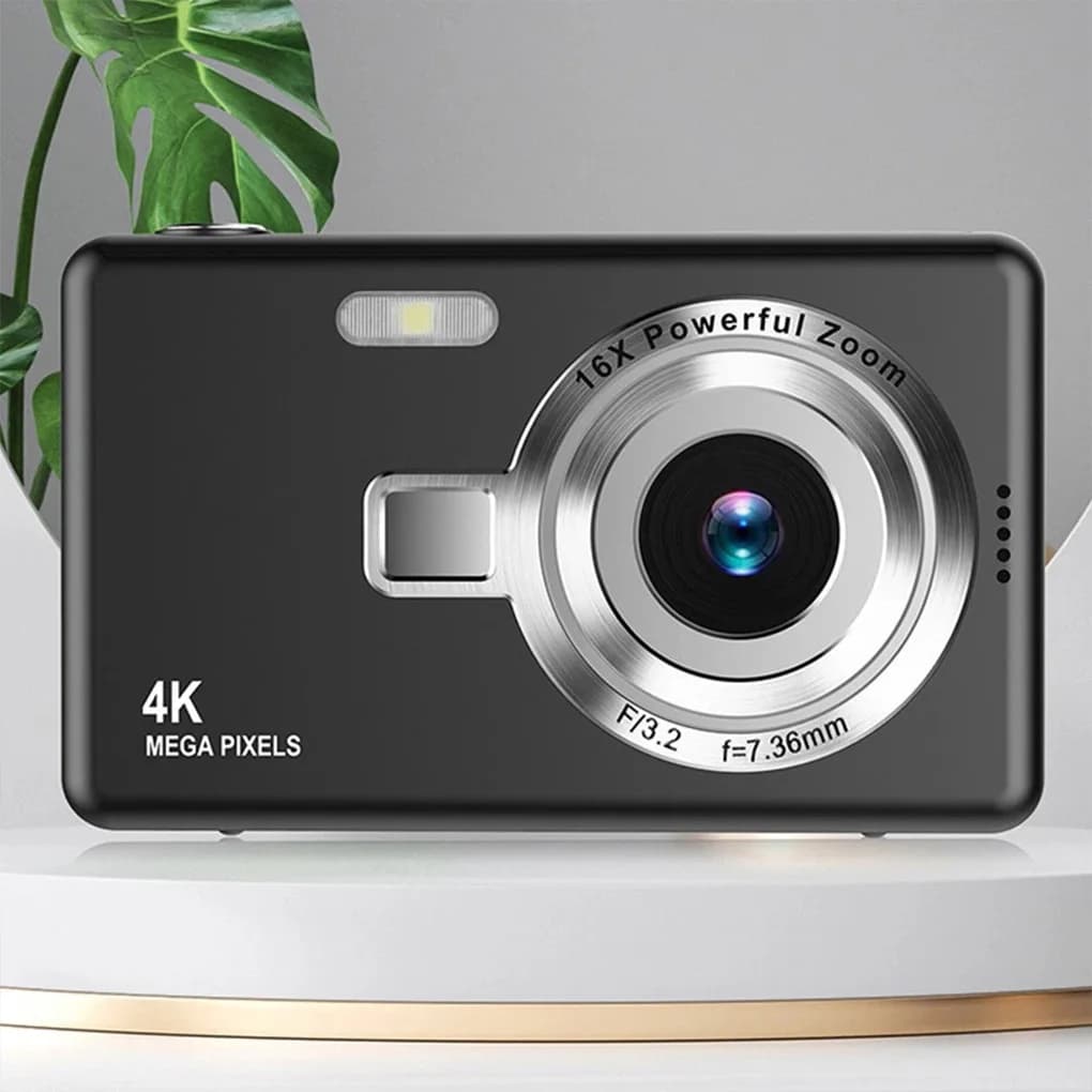 CCD 1080P Fotocamera digitale 50MP Autofocus Vlogging Camera Zoom 16X Videocamera Schermo IPS da 2,4 pollici per fotografia di bambini adulti