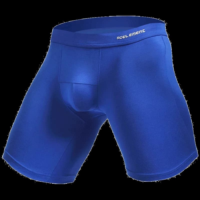 3pc Men's sports extended leg underwear Modal boxers running anti-wear leg quick dry long boxers