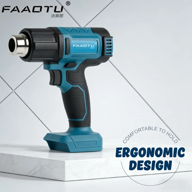 FAAOTU 550 ° Pistola Termica a Controllo di Temperatura 18V con Display LED, Soffiatore Termico per Saldatura Compatibile con Batterie MT