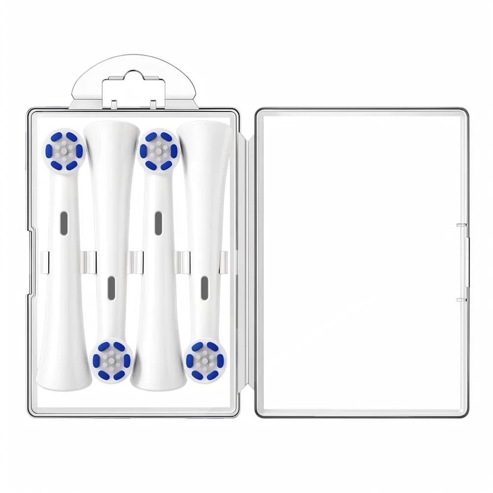 Portable toothbrush heads for home and travel, compatible with Oral B, iO and Philips Sonicare