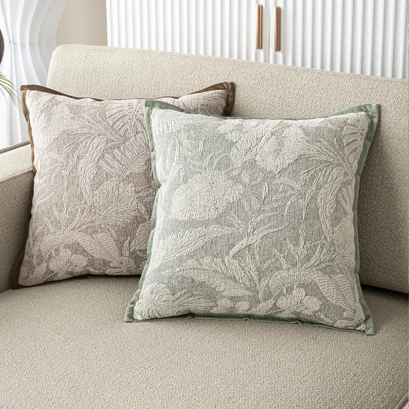 Fodera per cuscino in ciniglia verde premium, federa per divano, copricuscino moderno per supporto lombare, morbida fodera per cuscino decorativo da camera da letto