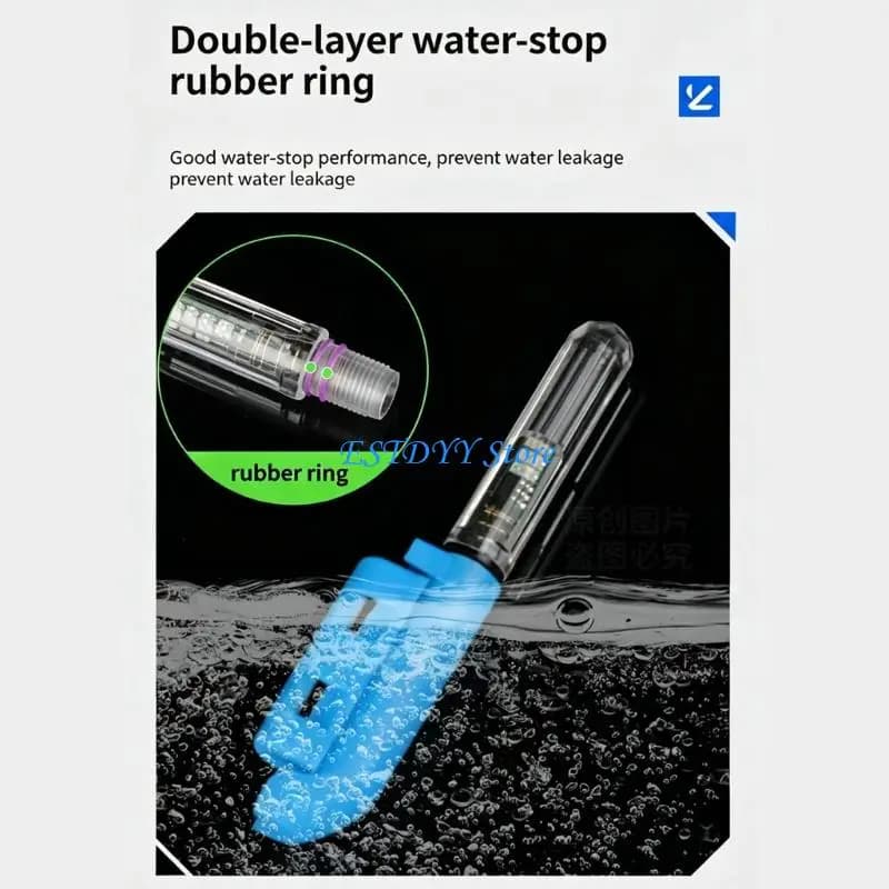 G6DE Waterproof LED Night Fishing Rod Light Replacement Fishing Rod Tip Glow Feeders Bites Alarm Tackle