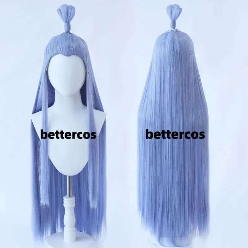 Aobing Cosplay Nezha Adesivo per capelli lunghi Ao Bing Puntelli Ne Zha 2 Parrucche per feste di Halloween; 2'd,5.h;
