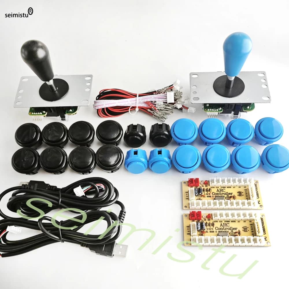 Joystick ARCADE copy SANWA Game Machine Console Arcade Kit DIY buttons for PC Raspberry Pi Zero Delay Controller USB card