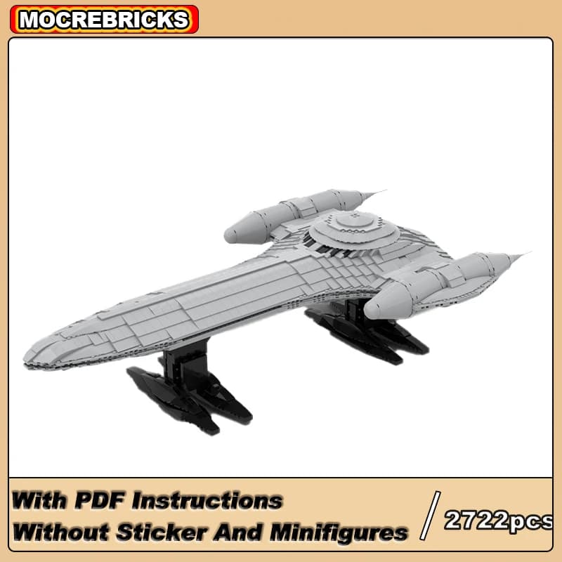 Famosa serie di film modello UCCS Royal Nubian Starship blocchi di costruzione creativi kit assemblati mattoni fai da te giocattoli regali per bambini