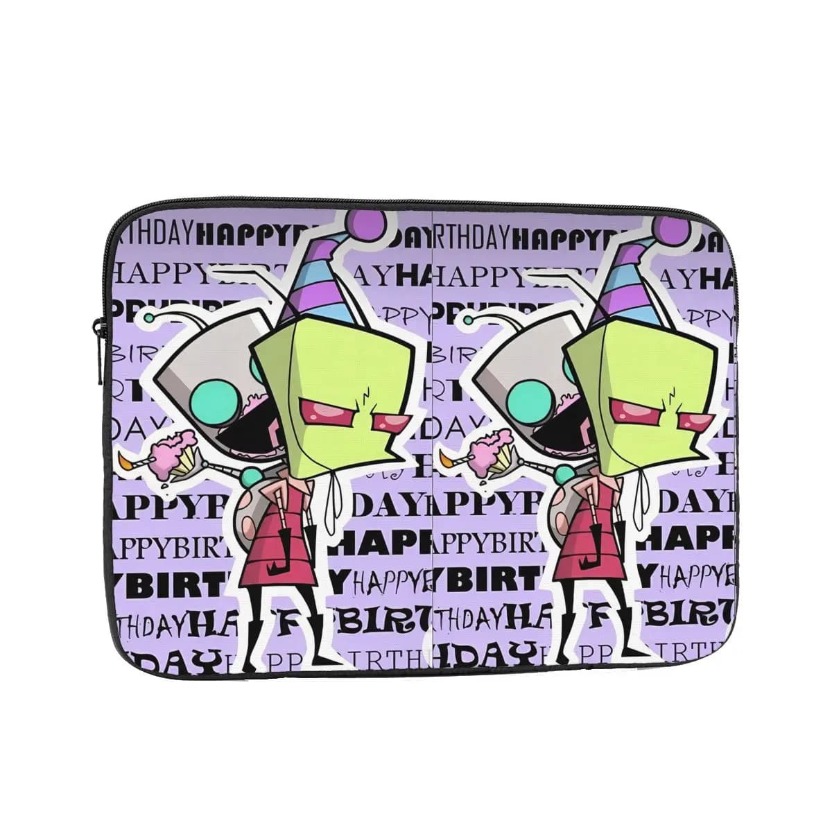 Custodia per laptop Invader Zim simpatico cartone animato 12 13 15 17 pollici Borsa per notebook Custodia antiurto