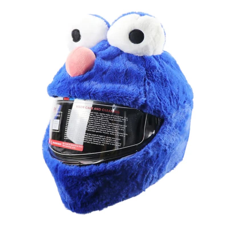 Copri casco da motociclista con cappello da Babbo Natale Custodia da cartone animato per casco da Babbo Natale