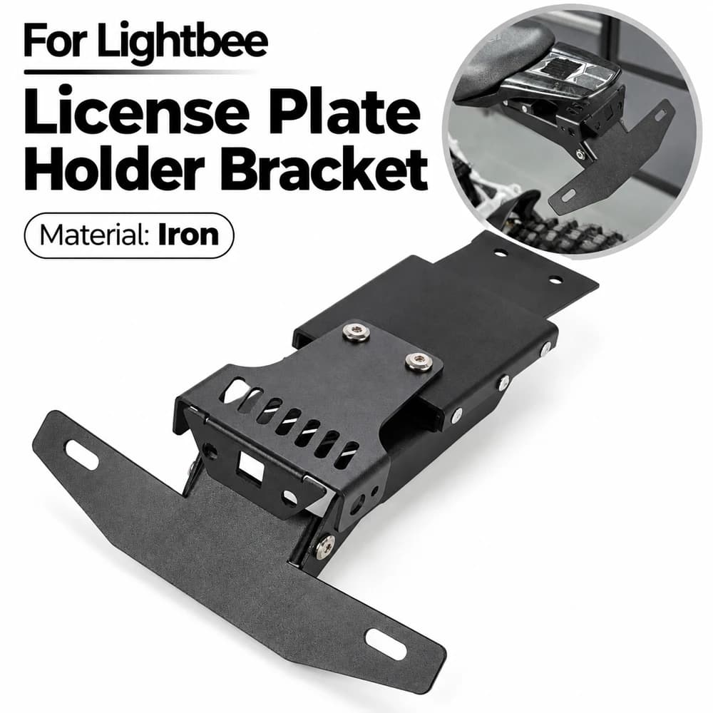 For Surron Light Bee X S X160 X260 License Plate Holder Bracket Motorcycle Electric Dirt Bike E-Bikes Accessories Replacement