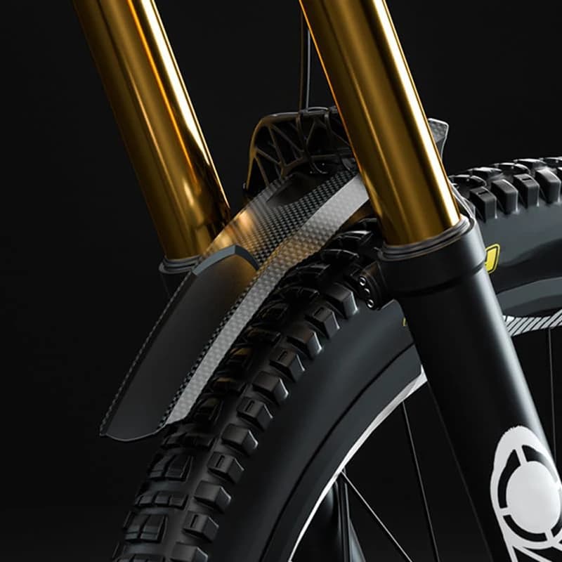 1 fascetta per cavo in plastica nera per parafango per mountain bike, adatta per accessori per la guida su strada per mountain bike all'aperto