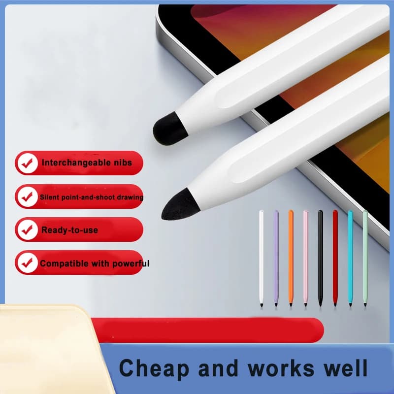Universal Pencil Dual Head Touch Capacitive Screen Stylus Pen For iPad Tablet Smartphone