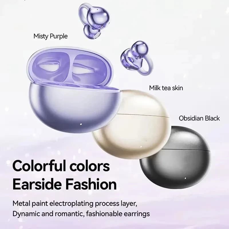 Latest Wireless earbuds Ear Clip Headset ENC Bluetooth5.4 Headphone Noise Cancelling Earphone With Mic for Xiaomi Iphone