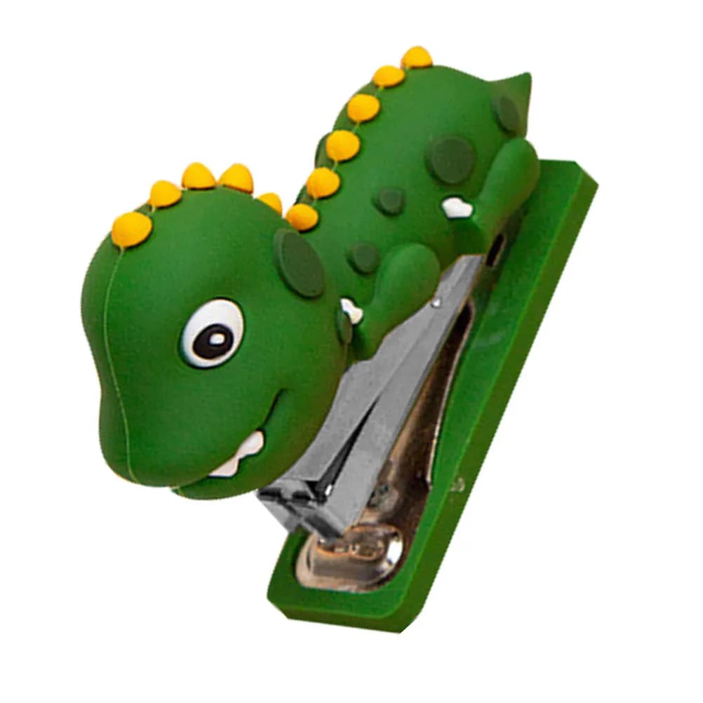Mini Graffettatrice Portatile a Forma di Dinosauro in Silicone, Decorativa e Riutilizzabile, Accessorio da Scrivania per Ufficio