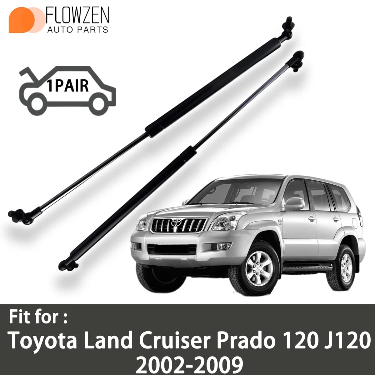Tronco Ammortizzatori A Gas Molla Bar OE 5345069055 Ammortizzatore Posteriore Asta di Pressione Per Toyota Land Cruiser Prado 120 J120 2002-2009