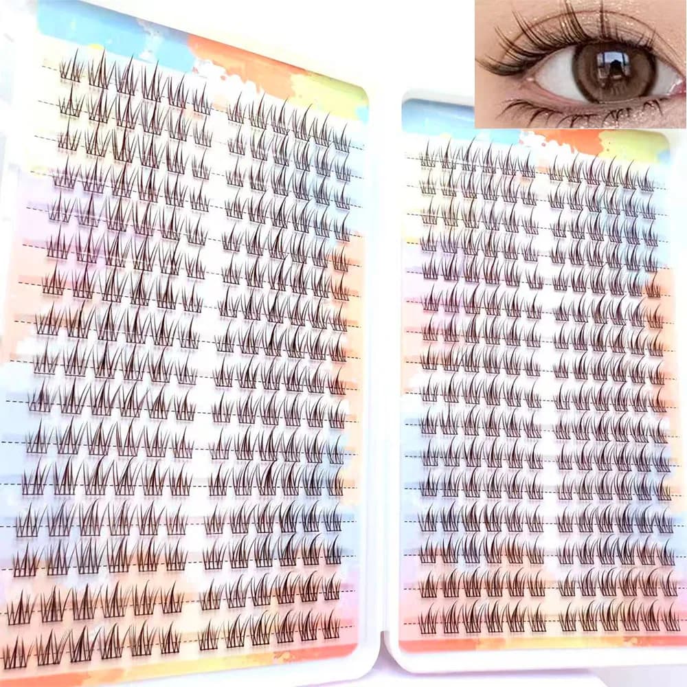 Hot Sale DIY makeup 384 pieces Cluster for Eyelash Book 32 files Extended false eyelashes for beauty