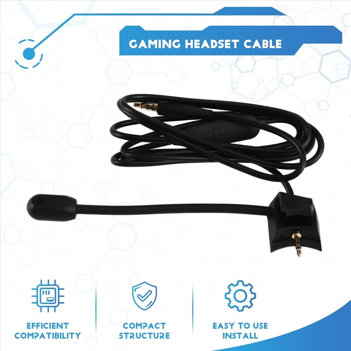 Promotion Microphone Game Headset Cable for Quiet Comfort 35 QC35 Detachable Gaming Noise Cancelling Headphone Headset