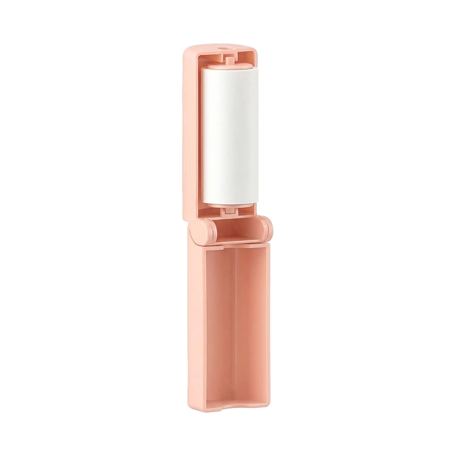 Lint Roller Portable Travel-Friendly for Pet Owners Mini Sticky Roller Foldable Clothes Cleaner ABS Plastic Dust Remover