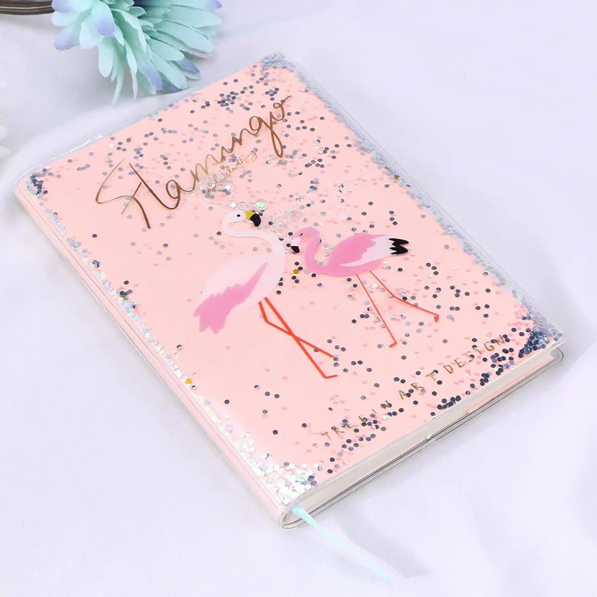 1 Pezzo Taccuino con Copertina Cartoon Fenicottero, Formato Piccolo, Blocco Note Quotidiano, Agenda Settimanale, Diario, Regalo per Bambini