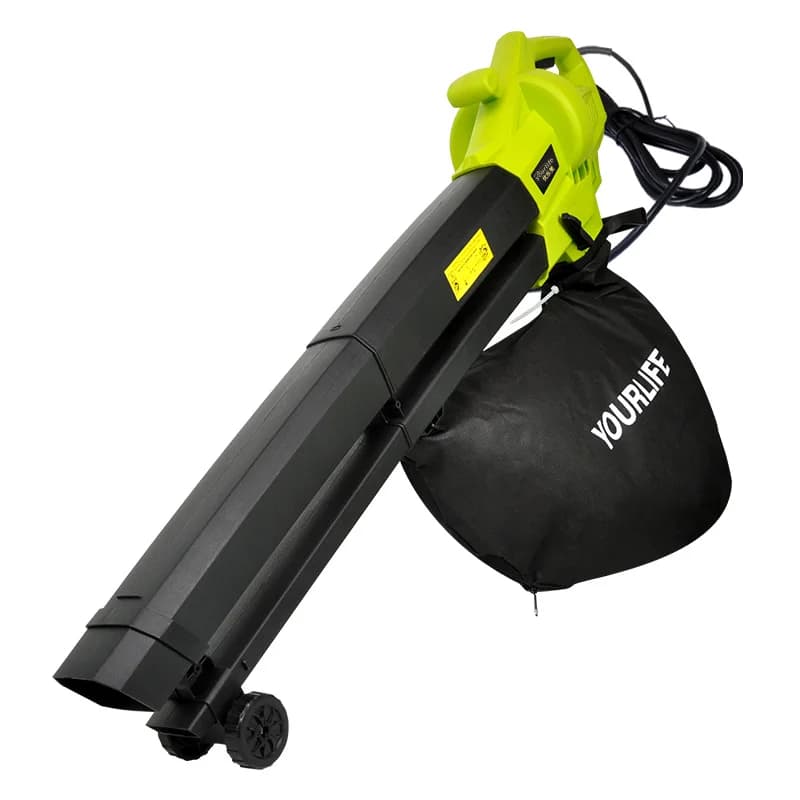 3000W 3-in-1 Electric Backpack Vacuum Cleaner Dust Bag Leaf Blower Crushing Wheel for Lawn Yard Garden Street Care 40L Capacity
