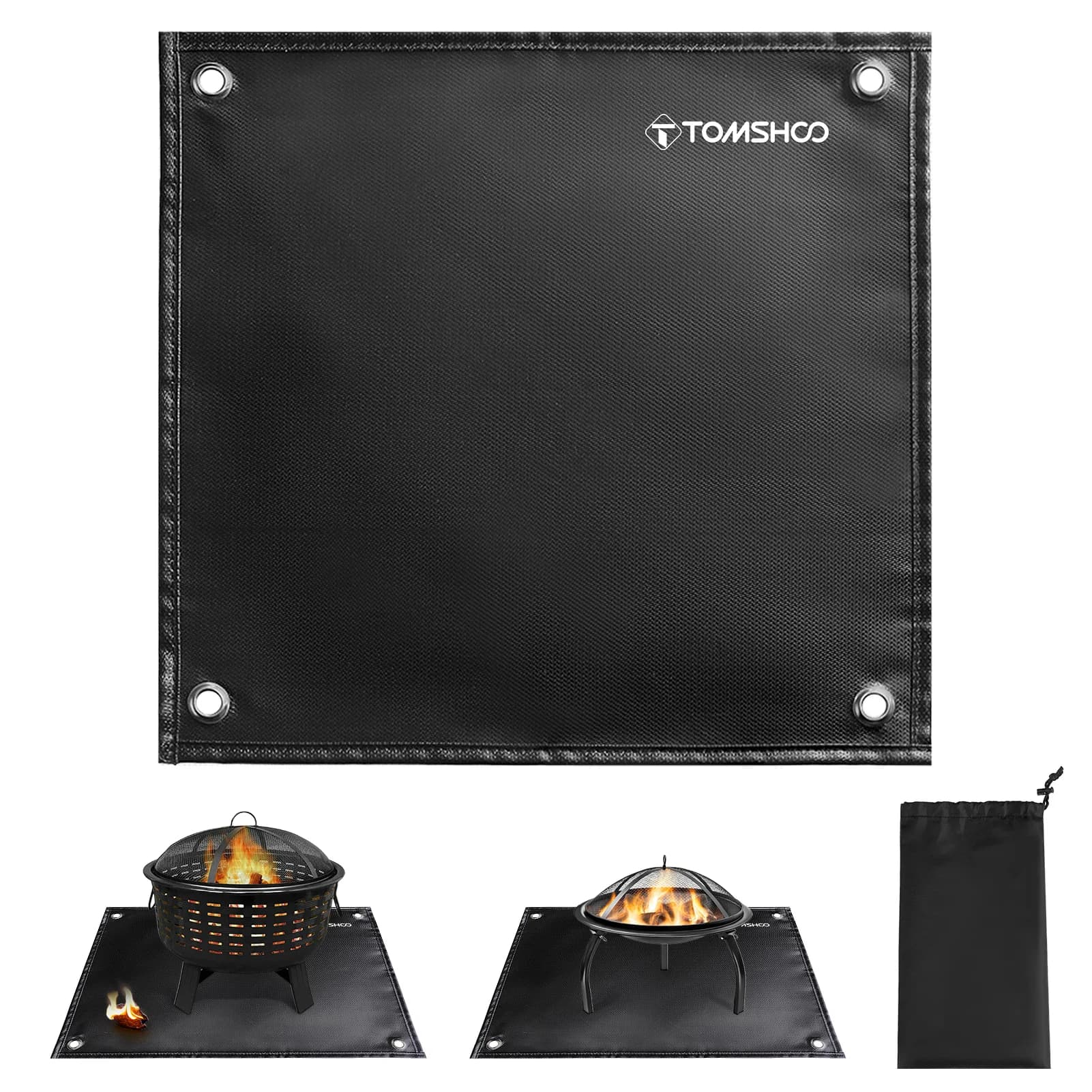 Under the grill Brake Mat Bridge Patio Ember Mat Fire Retardant Mat Grid Grid Mat for Outdoor Camping Gas Stove Outdoor Wood