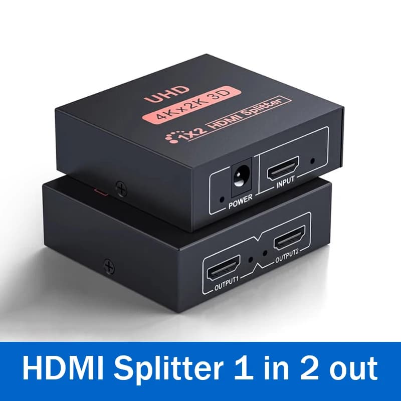 Splitter HDMI 4Kx2K Distributore video 1 in 2 out Switch HDMI 1080P Adattatore display copia 1x2 1x4 per proiettore monitor PC Loptop