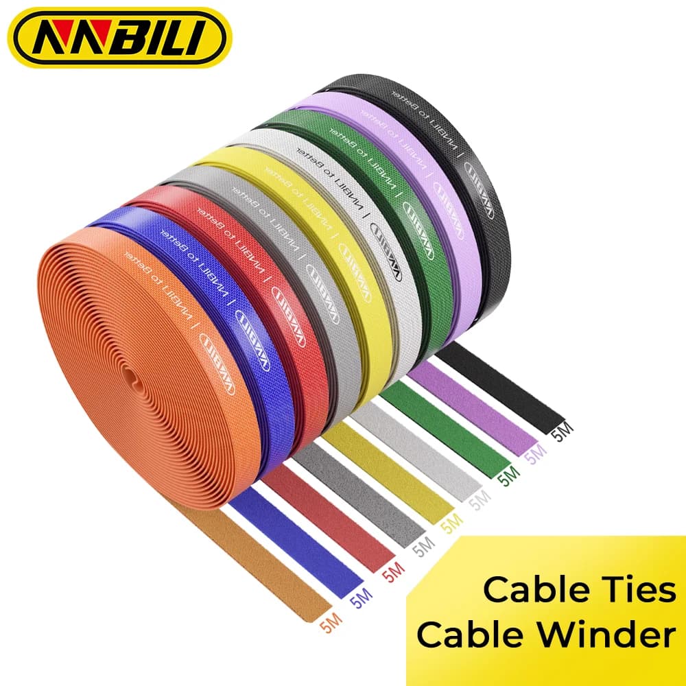 NNBILI 5m Cable Organizer Wire Winder Ties Earphone Mouse Cord Management USB Charger Cable Protector For iPhone Samsung Xiaomi