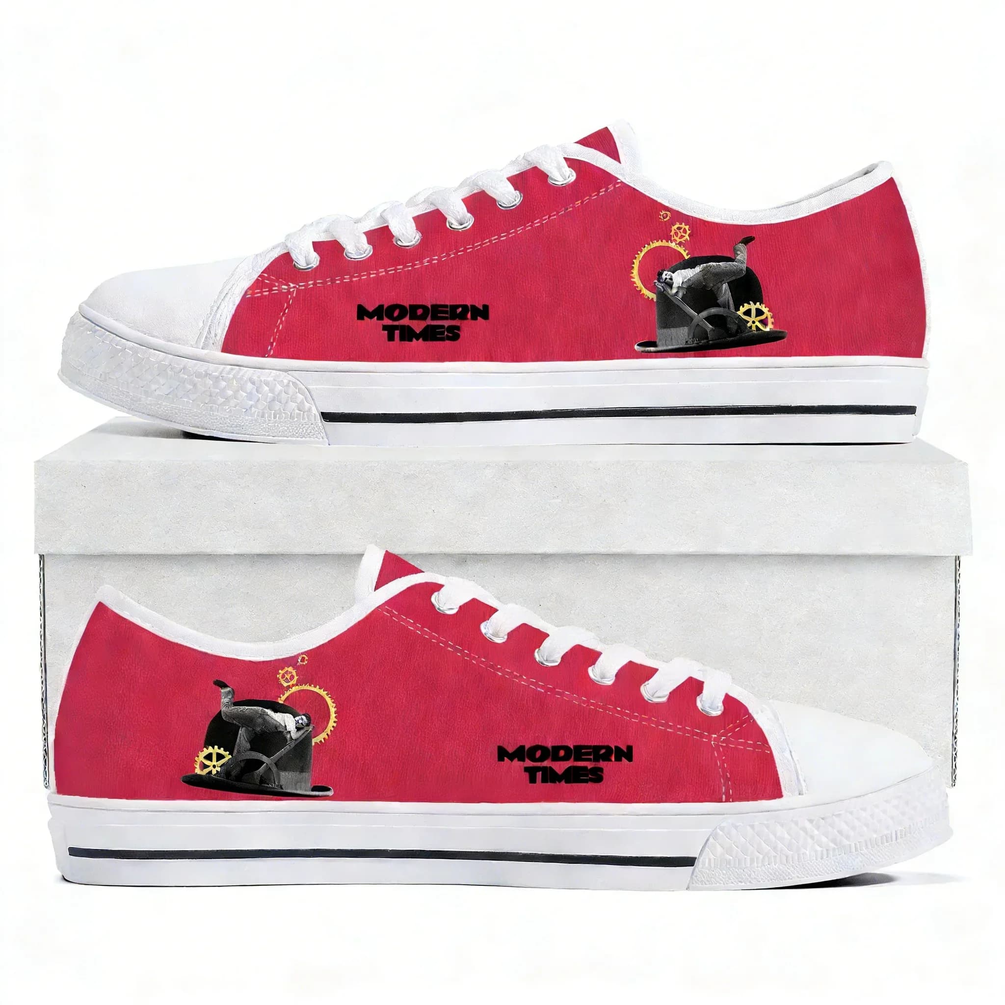 Modern Times Low Top High Quality Sneakers Mens Womens Teenager Canvas Sneaker Casual Shoes Fashion Patterns Custom MadeShoes