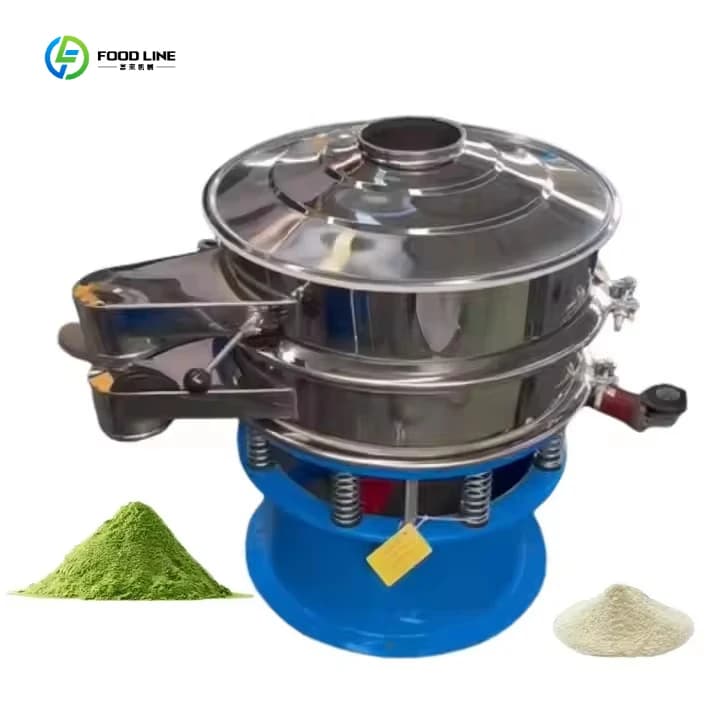 Macchina Setacciatrice Vibrante Rotativa Automatica Industriale in Acciaio Inossidabile per Setacciare Farina di Grano, Proteine in Polvere, Olio di Palma - Personalizzabile
