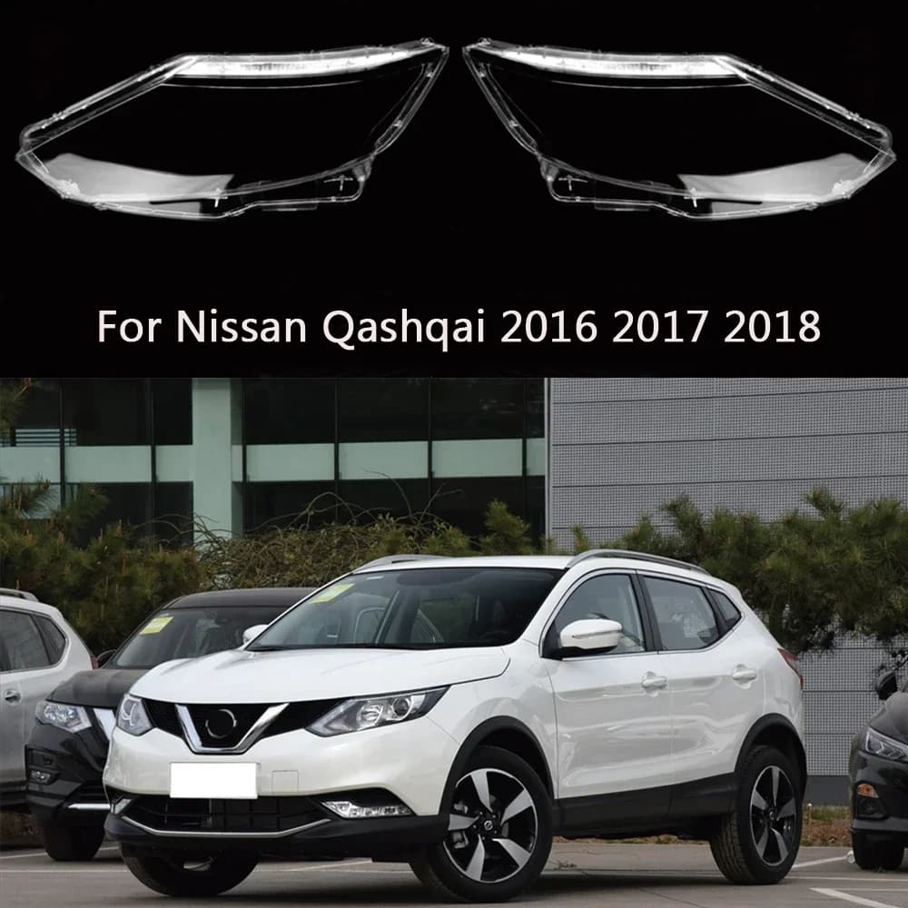 HTTCY Per Nissan Qashqai 2016 2017 2018 Accessori Automotive Sostituire A Luci PC Trasparenti Borsette Faro Faro Coperture