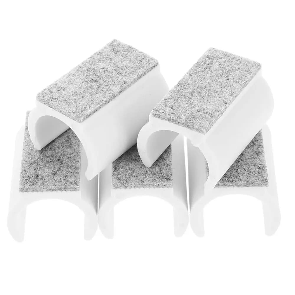 5 pezzi Accessori Cuscinetti per mobili antiscivolo Cuffie per gambe per sedie con riduzione del rumore a forma di U Coprigambe per sedie