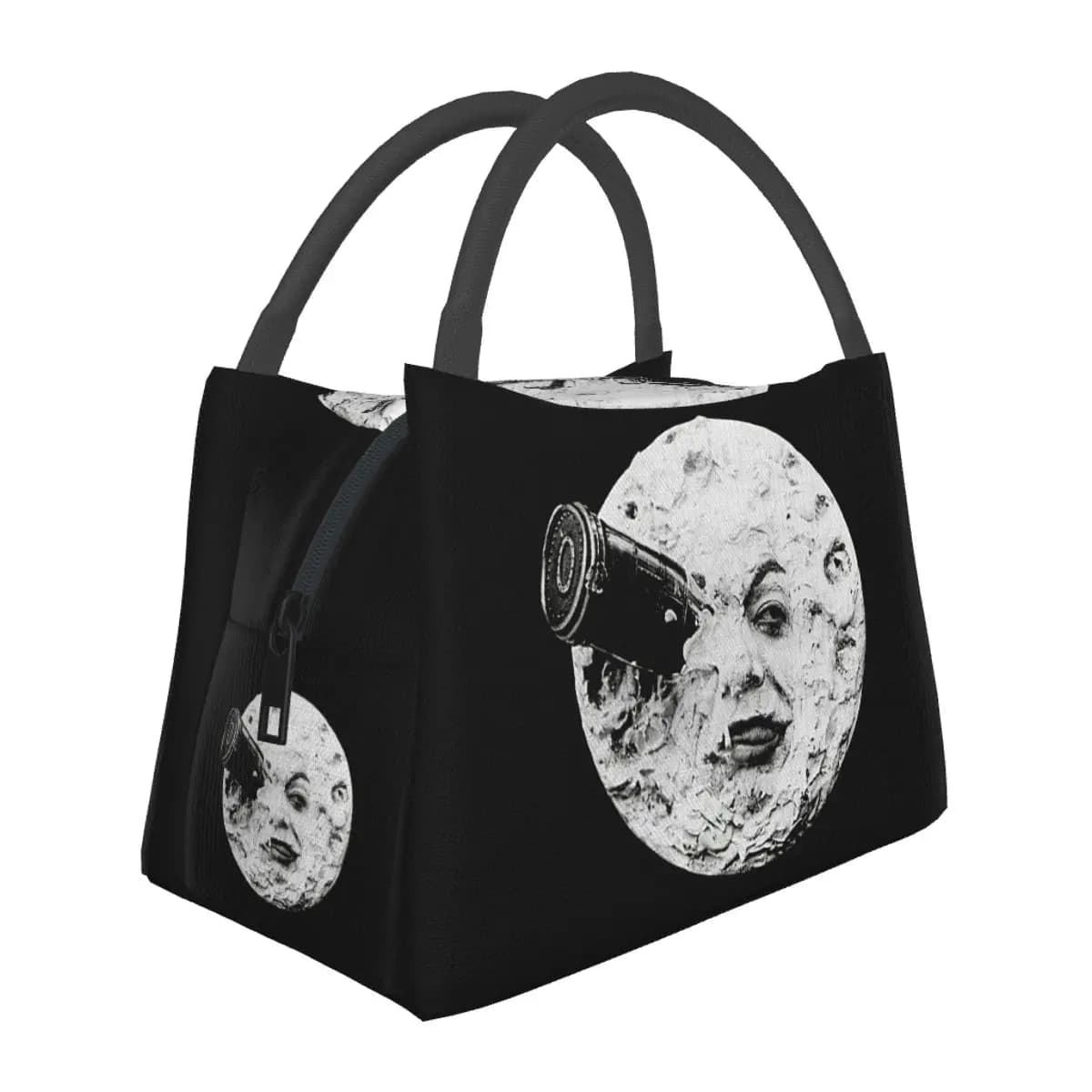A Trip To The Moon Insulated Lunch Bag for Women Bento Storage Food Boxes Leakproof Container Cooler Thermal Lunch Box Tote