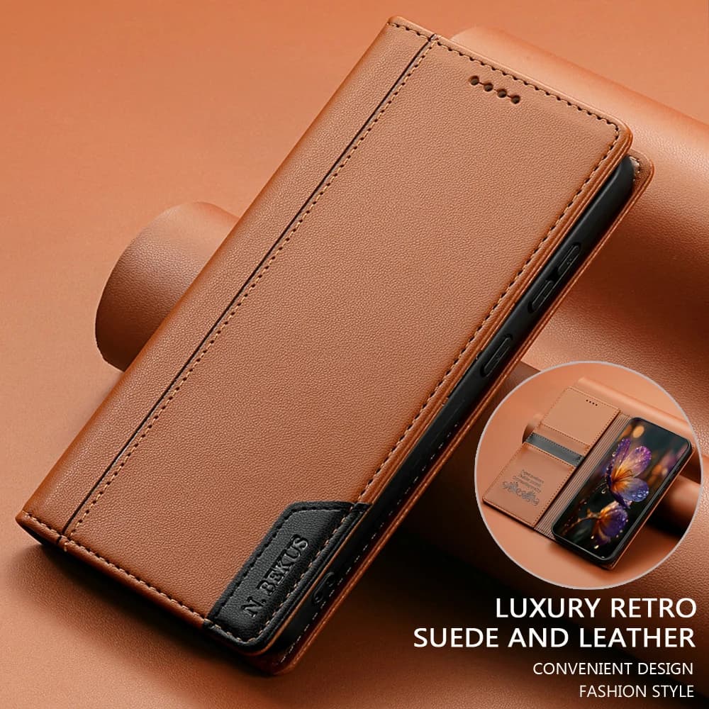 Note20 Ultra S10 S9 S8 Custodia di lusso RFID Libro in pelle Coque per Samsung Galaxy Note 10 Plus Custodia per telefono S10e Note9 20 Flip Cover