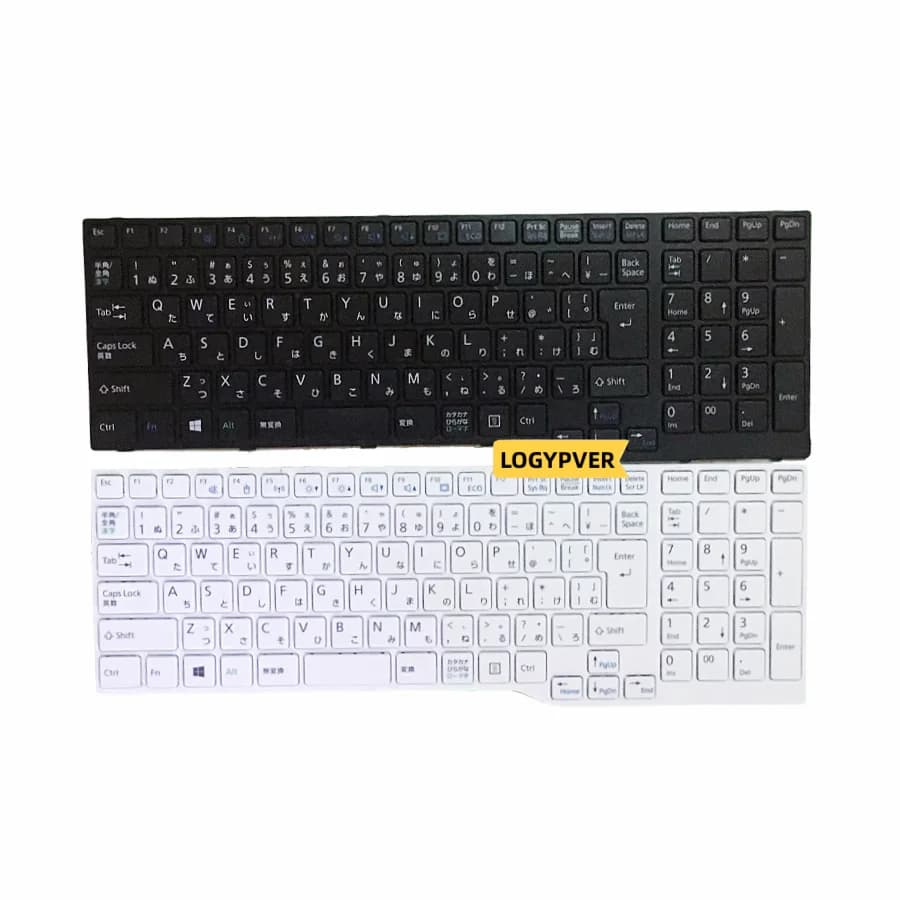 Tastiera per Laptop JP per Fujitsu Lifebook A544 AH544 A555 AH564 AH574 AH53M AH42 AH555 AH42S nero bianco