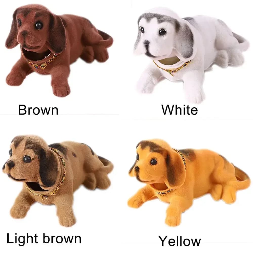 Ornamenti per auto Scuotendo la testa Bambola del cane Cruscotto dell'auto Giocattoli Simpatico cucciolo che nonna Accessori per interni auto Decorazioni per auto Regalo per bambini