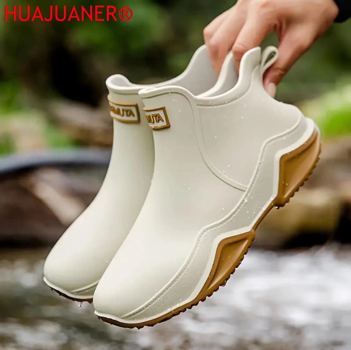 Men's Rain Boots for All Seasons, Waterproof, Non-slip, Fishing, Outdoor, General Car Washing, Gardening and Camping Rain Boots