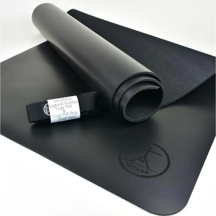 Tappetino Yoga Antiscivolo Professionale in Gomma Naturale per Lezioni Calde e Sudate, Tappetino per Stretching o Esercizi