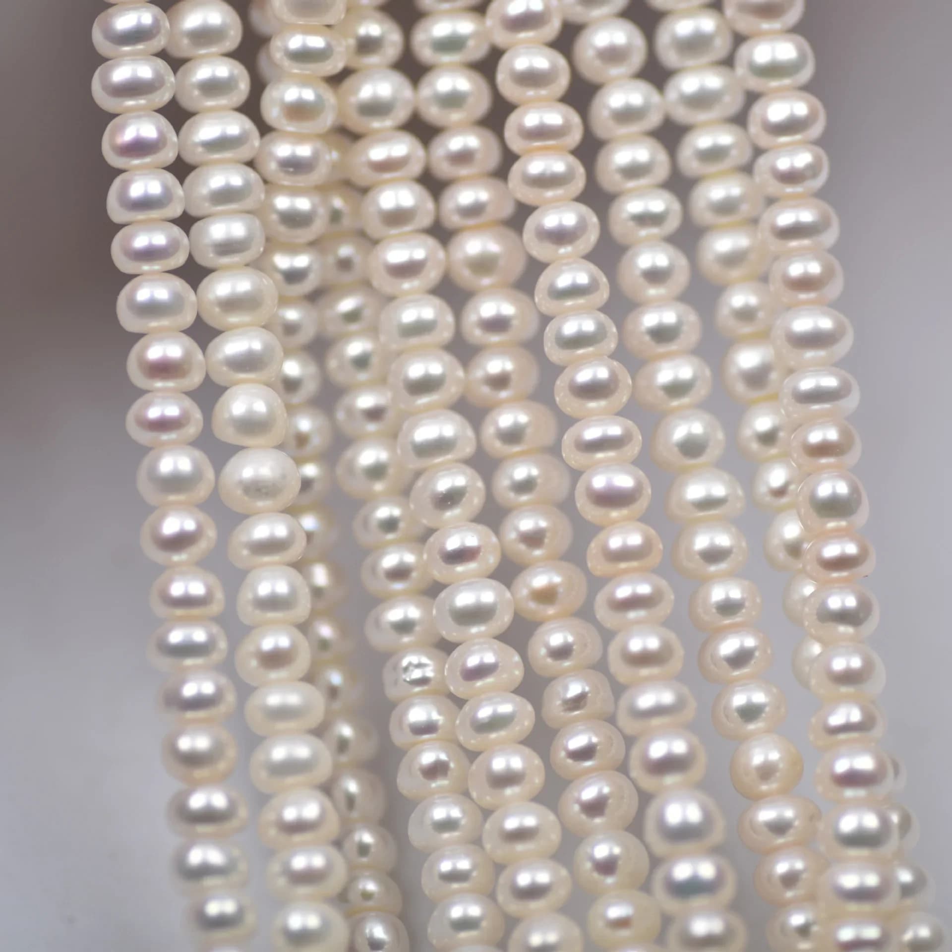 4-5mm Natural Freshwater Round Pearl Loose Beads Gift DIY Handmade Jewelry Making Accessories for Necklace Bracelet Earrings