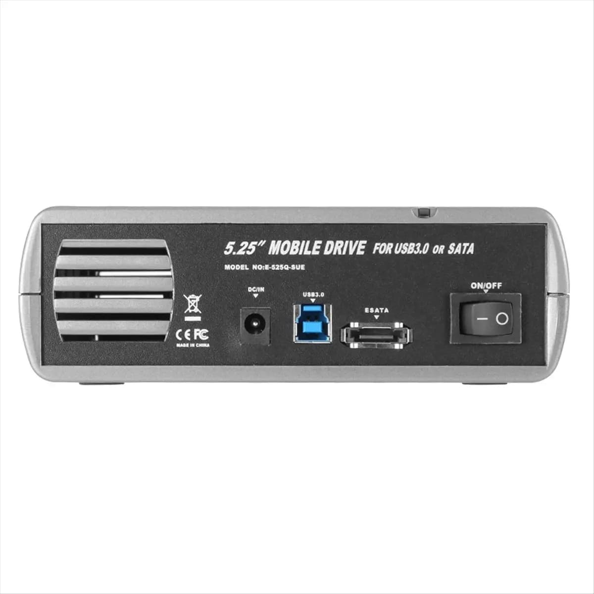 Dynamic 5.25in HDD SSD Enclosure Case USB3.0 to SATA External Hard Drive Case Support DVD SSD HDD Hard Disk Box 16 Speed US Plug
