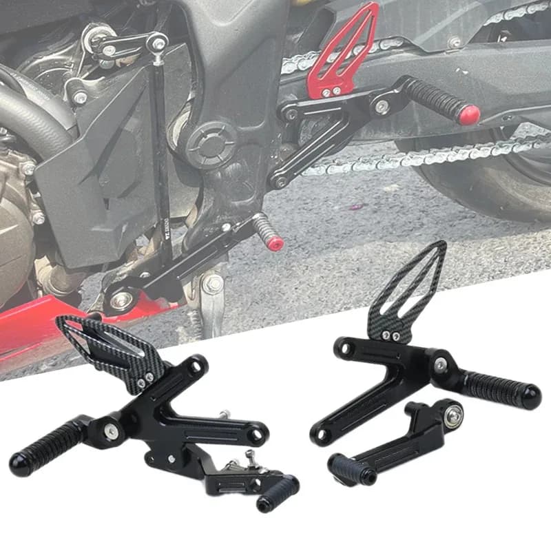 Poggiapiedi posteriore regolabile per moto, QJMOTOR, QJ800RR, QJ600RS, 600, RSQJ, SRK800RR