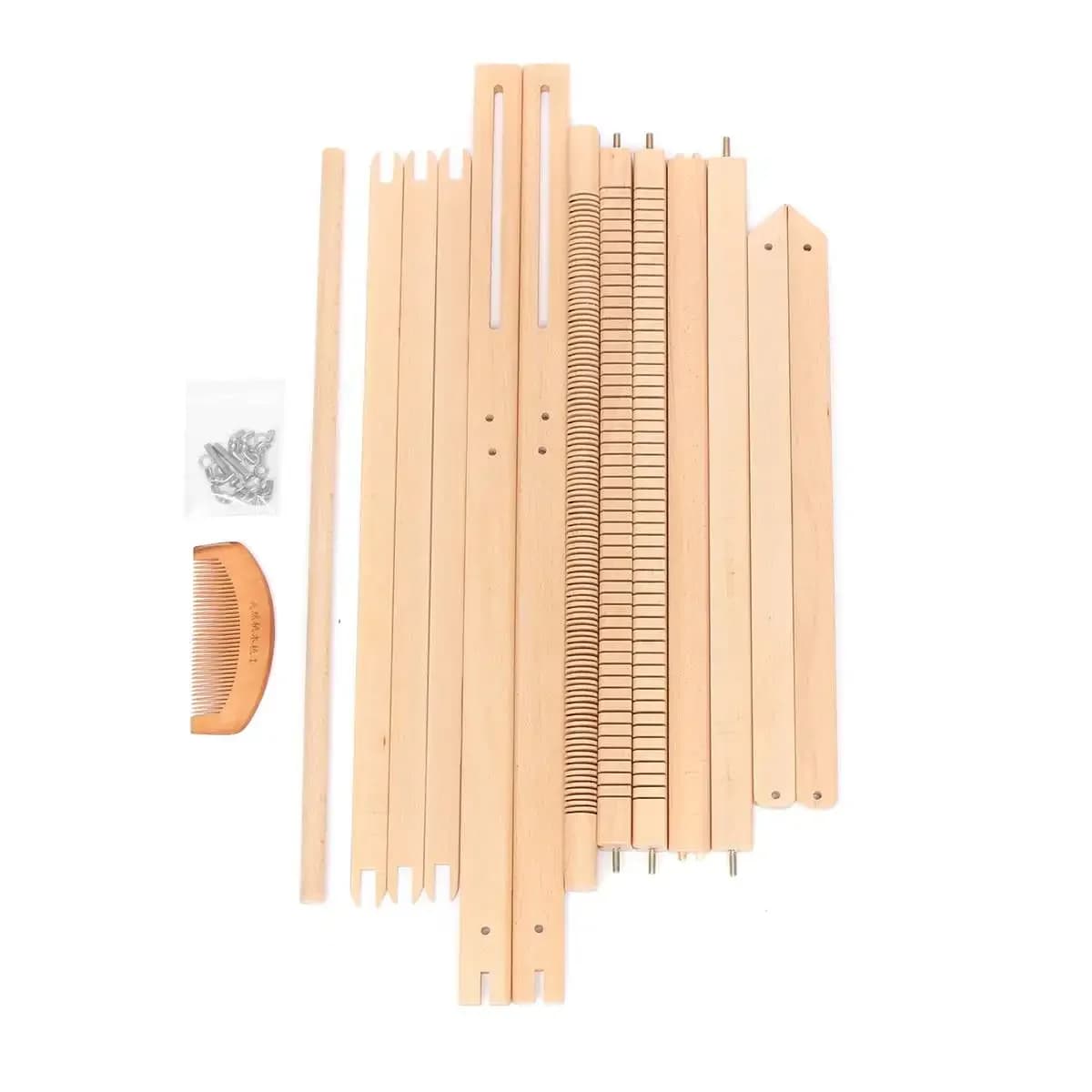 Multifunctional DIY Woven Set Household Hand-Woven Wooden Weaving Loom Kit Tapestry Scarf Loom Sewing Machine