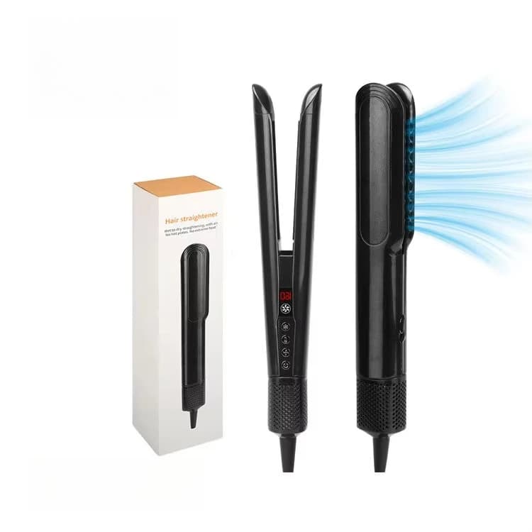 2-in-1 Wet to Dry Hair Styler, 110000RPM High Speed Motor, Negative Ions, Flat Iron, Air Straightener, Multifunctional Tool