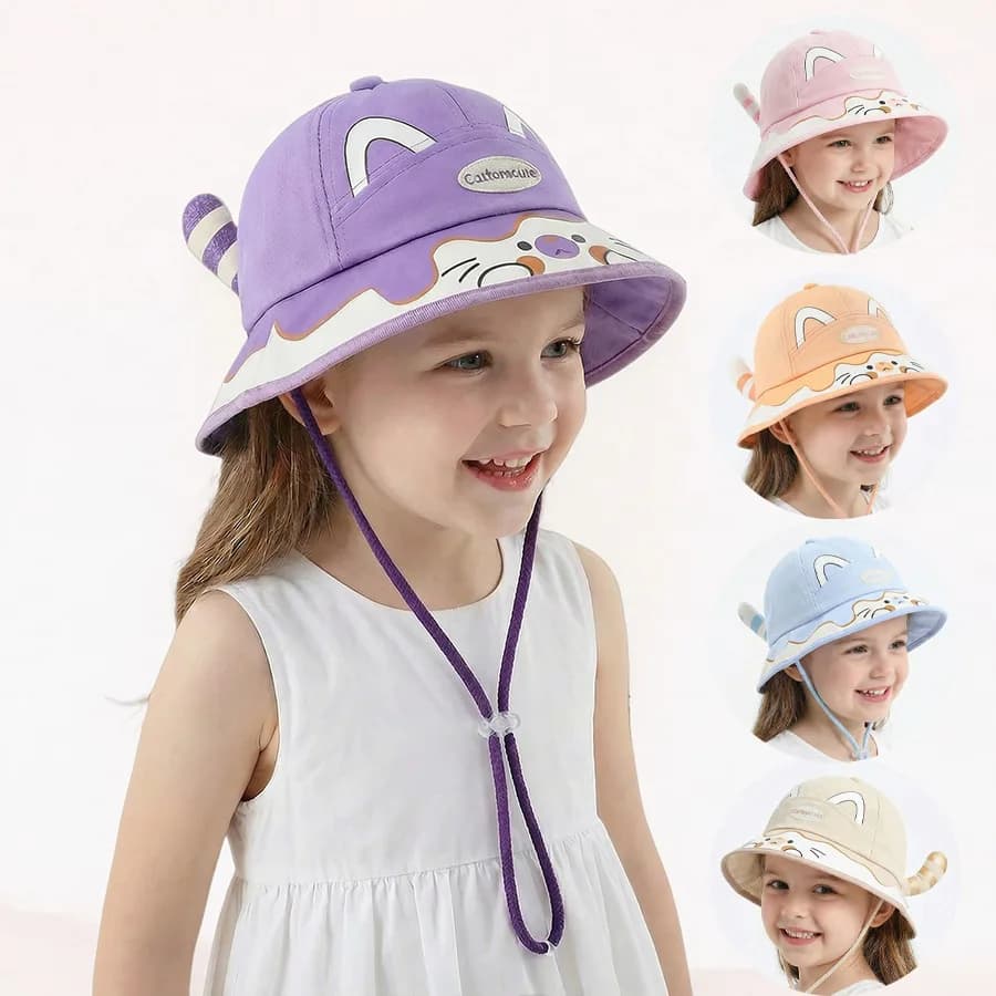 Cappello per neonati - Berretto primaverile autunnale per bambini e bambine, cappello da sole con animali carini, berretto da baseball per bambini alla moda