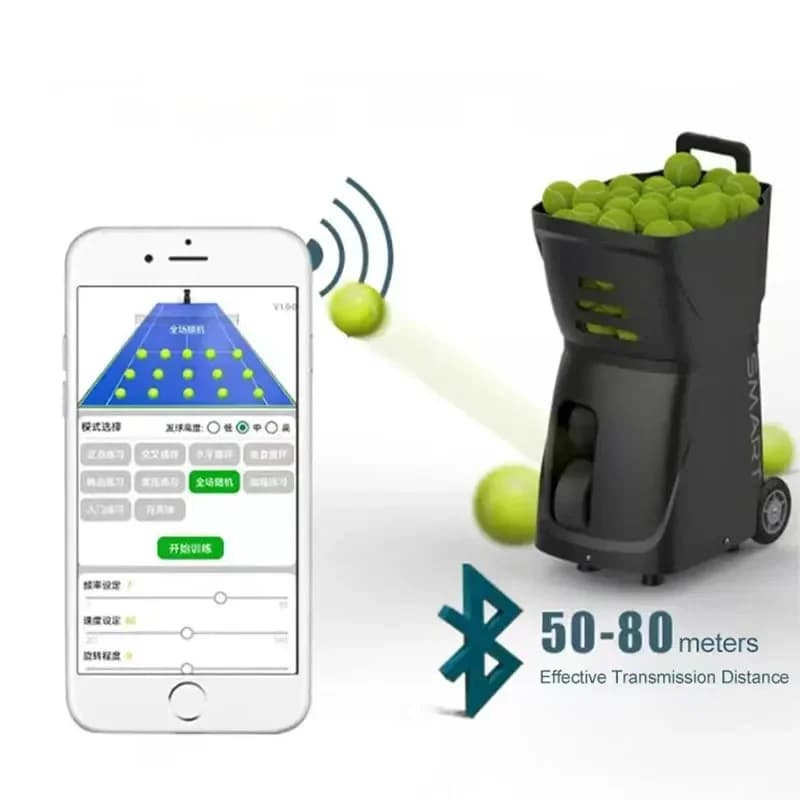 Macchina Lanciapalle da Tennis Telecomandata di Alta Gamma per Allenamento Sportivo