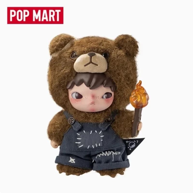 100% autentico POPMART Hirono Living Wild For Joy Collezione di giocattoli di peluche Bambola o Action Figure Natale Giocattoli per bambini Regali della serie
