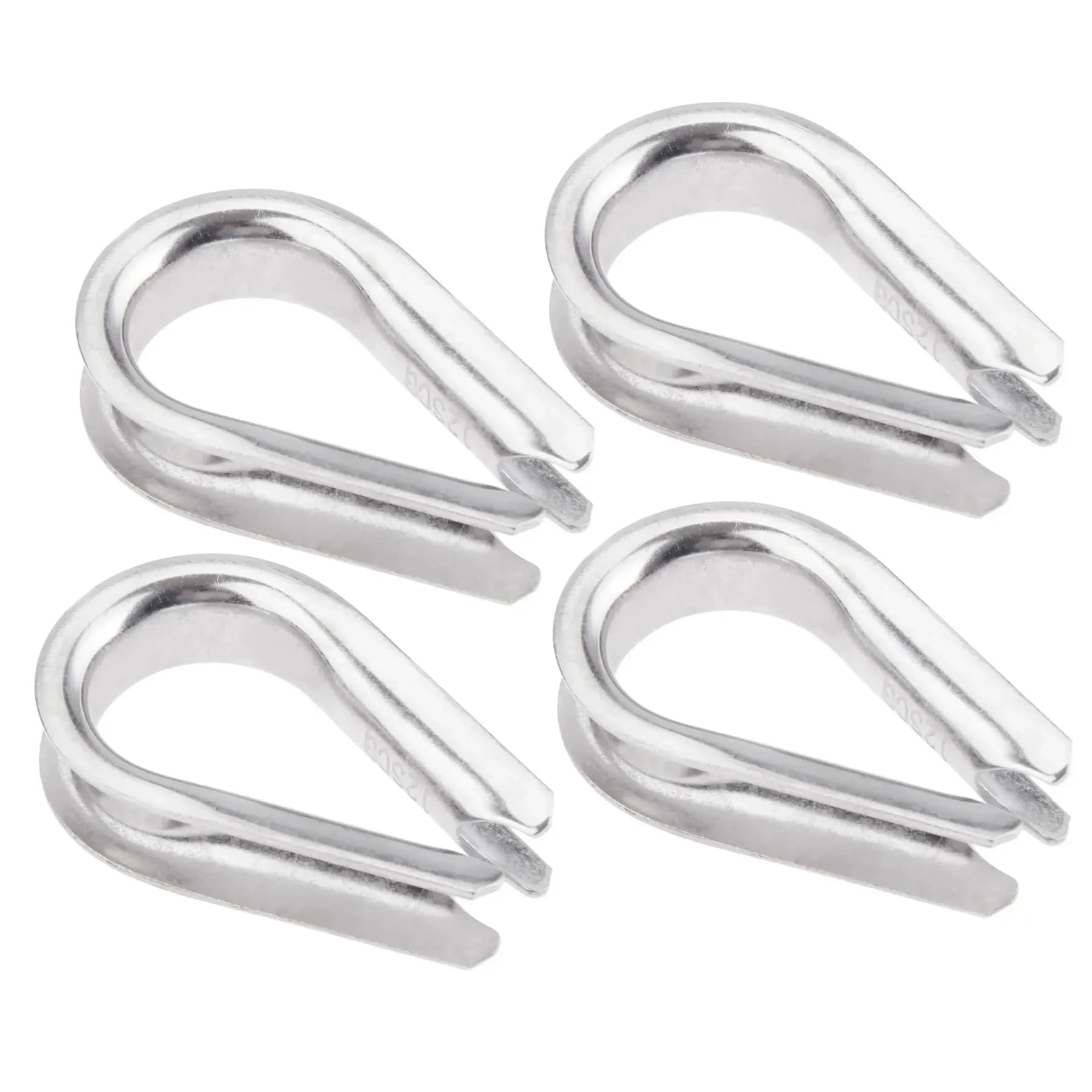 4 pezzi barche sartiame ancoraggio M12 12mm 1/2 pollici fune metallica catena cavi ditali maniche marine in acciaio inossidabile Wirerope morsetti a crimpare