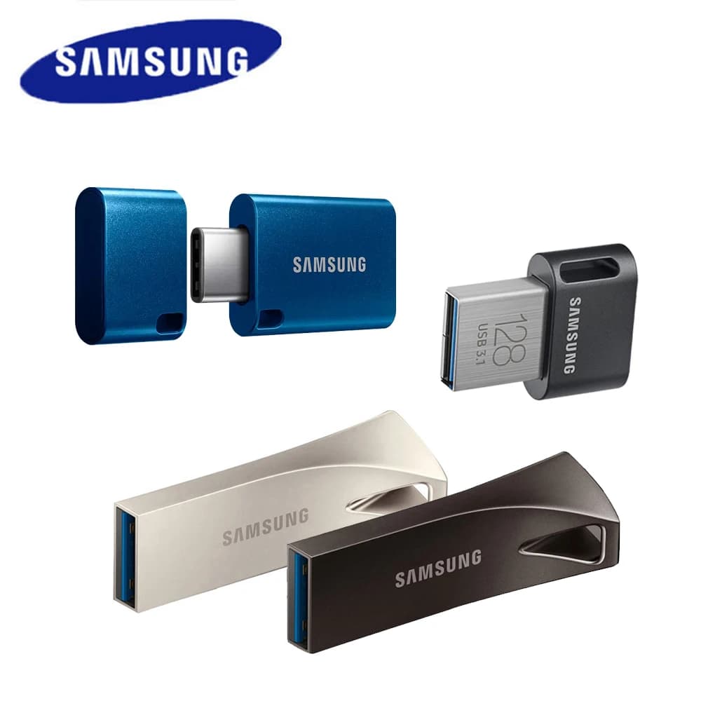 SAMSUNG BAR Plus Chiavetta USB 3.1 64 GB 128 GB 256 GB 512 GB Mini Pen Drive in metallo Pendrive Memory Stick Dispositivo di archiviazione Disco U