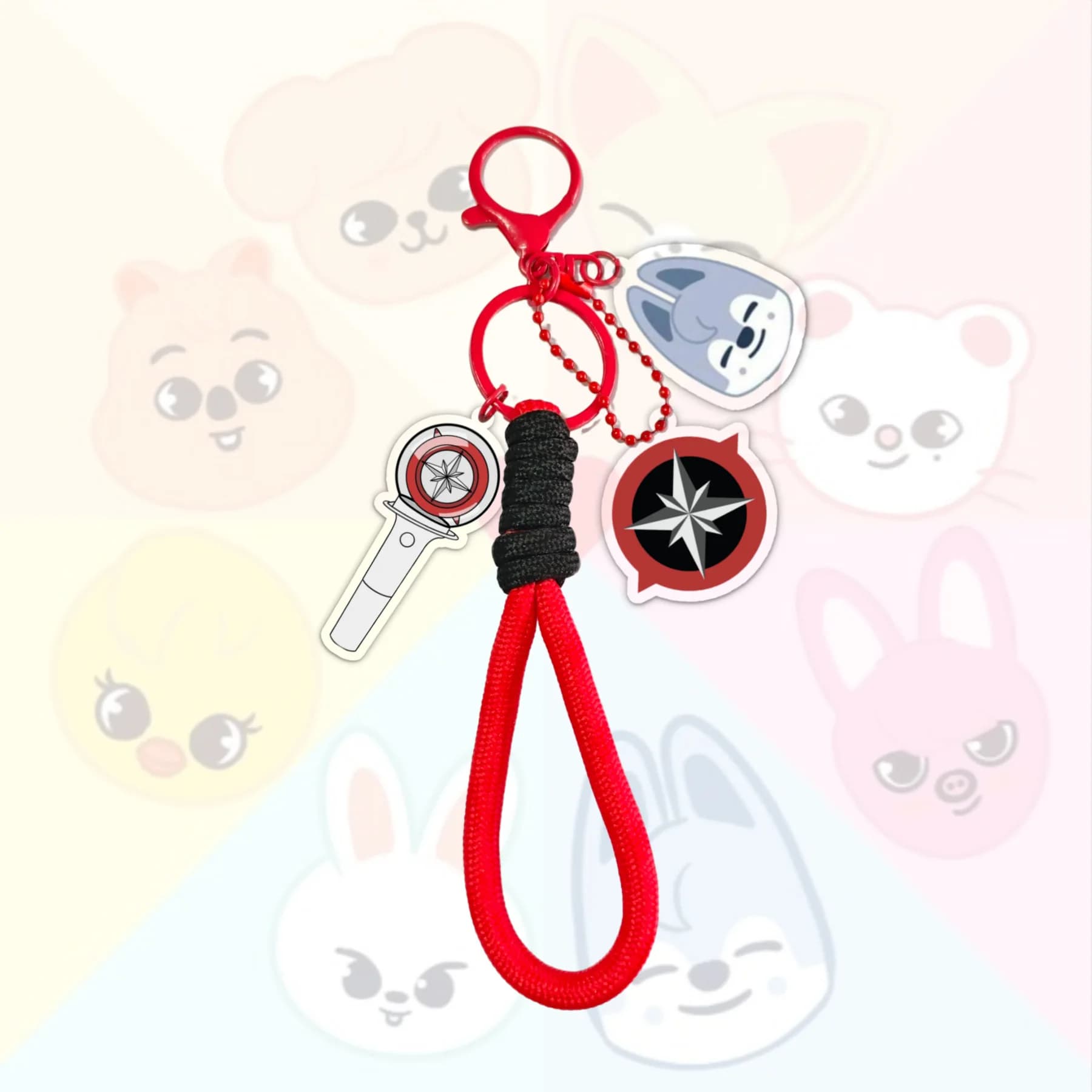 New Kpop Stray Kids DO IT cartoon figurine acrylic keychain pendant,Felix,SKZOO EVERYWHERE ALL AROUND THE WORLD,POP-UP STORE