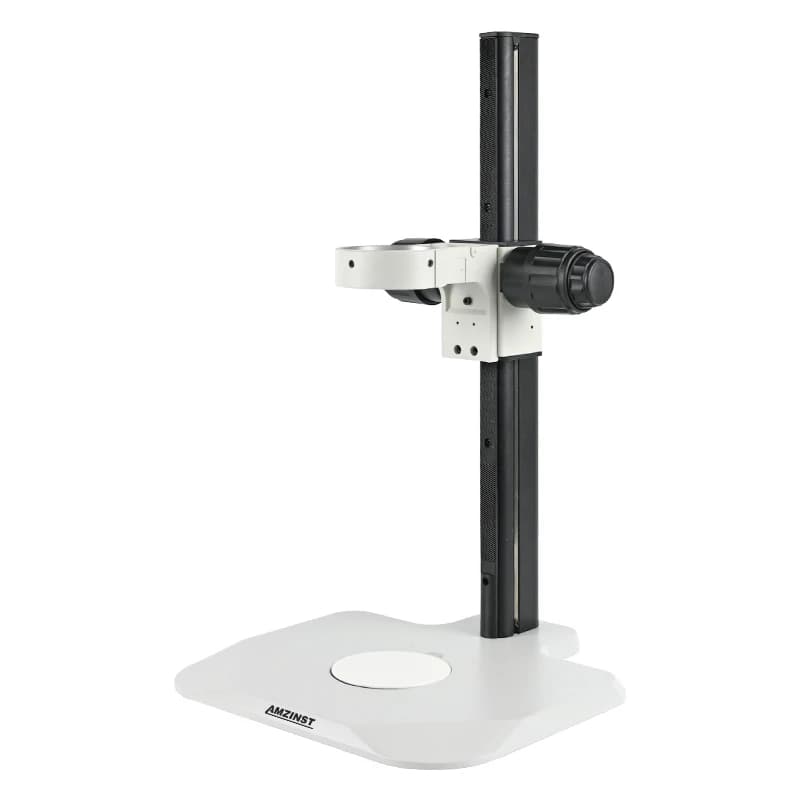 Supporto per microscopio M3 con messa a fuoco fine e grossolana e supporto per cannocchiale da 76 mm