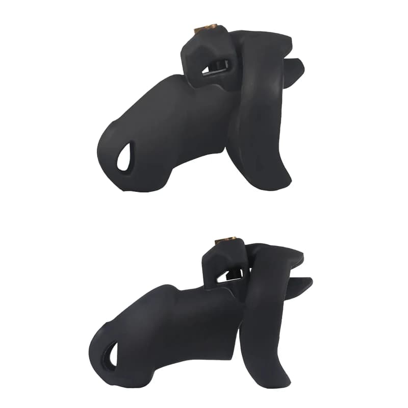 Bavaglio O-Ring in Silicone Nero a Doppia Bocca, 4 Colori, Giocattolo per Adulti Unisex per Addestramento BDSM